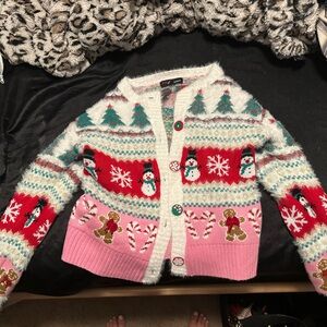 Christmas fuzzy sweater